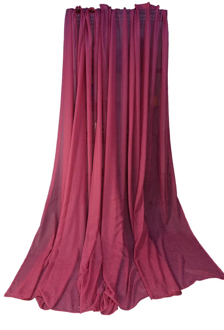 (4) CARLO RAMPAZZI PINK SPARKLE CURTAINS: Dimensions: H 102" x W 56" Condition: May show some light signs of wear.