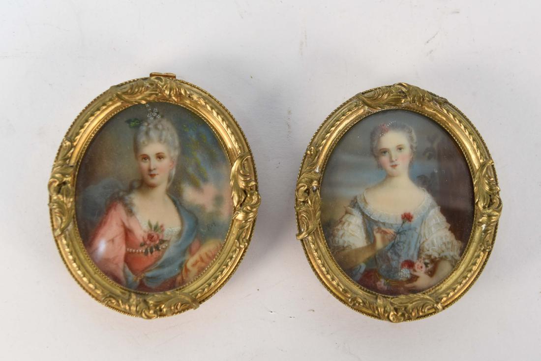 (2) MINIATURE PORTRAITS OF LADIES (1 of 5)