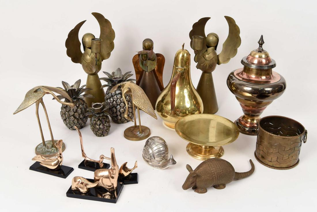 GROUPING OF DECORATIVE BRASS OBJECTS (1 of 11)