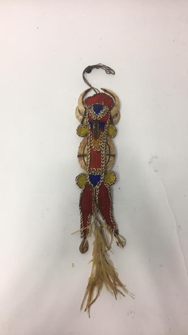 VERY FINE PAPUA NEW GUINEA SHELL & BEAD AMULET (1 of 14)