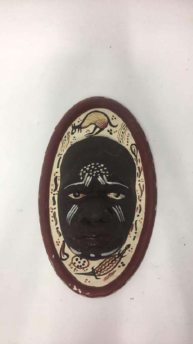 ABORIGINAL ART: Dimensions: H 14.25" x W 9" x D 3.75" Condition: Few small chips to back edge.