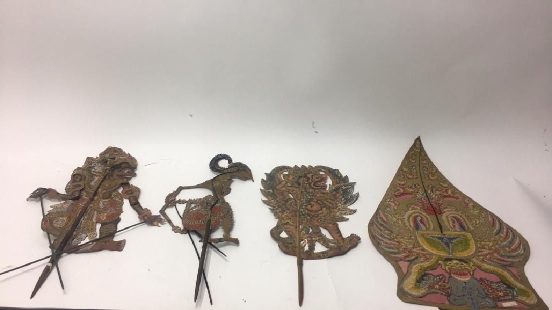 GROUPING OF JAVANESE PIERCED SHADOW PUPPETS (1 of 14)