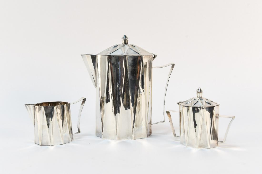 LARRY LASLO; TOWLE MODERNIST TEA SERVICE (1 of 8)