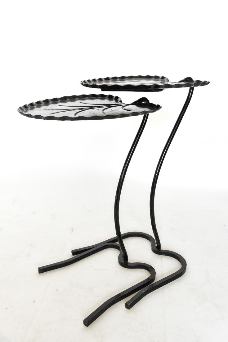 (2) SALTERINI LILY PAD WROUGHT IRON TABLES (1 of 5)