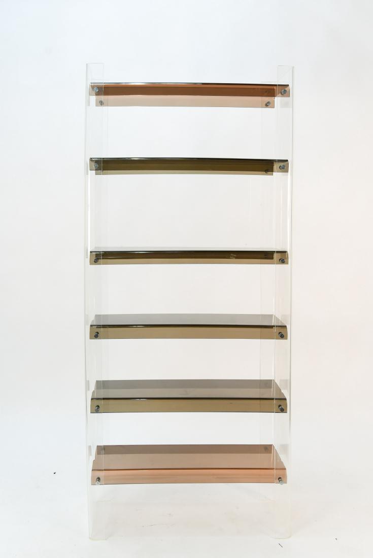 LUCITE BOOKSHELF ETAGERE (1 of 8)