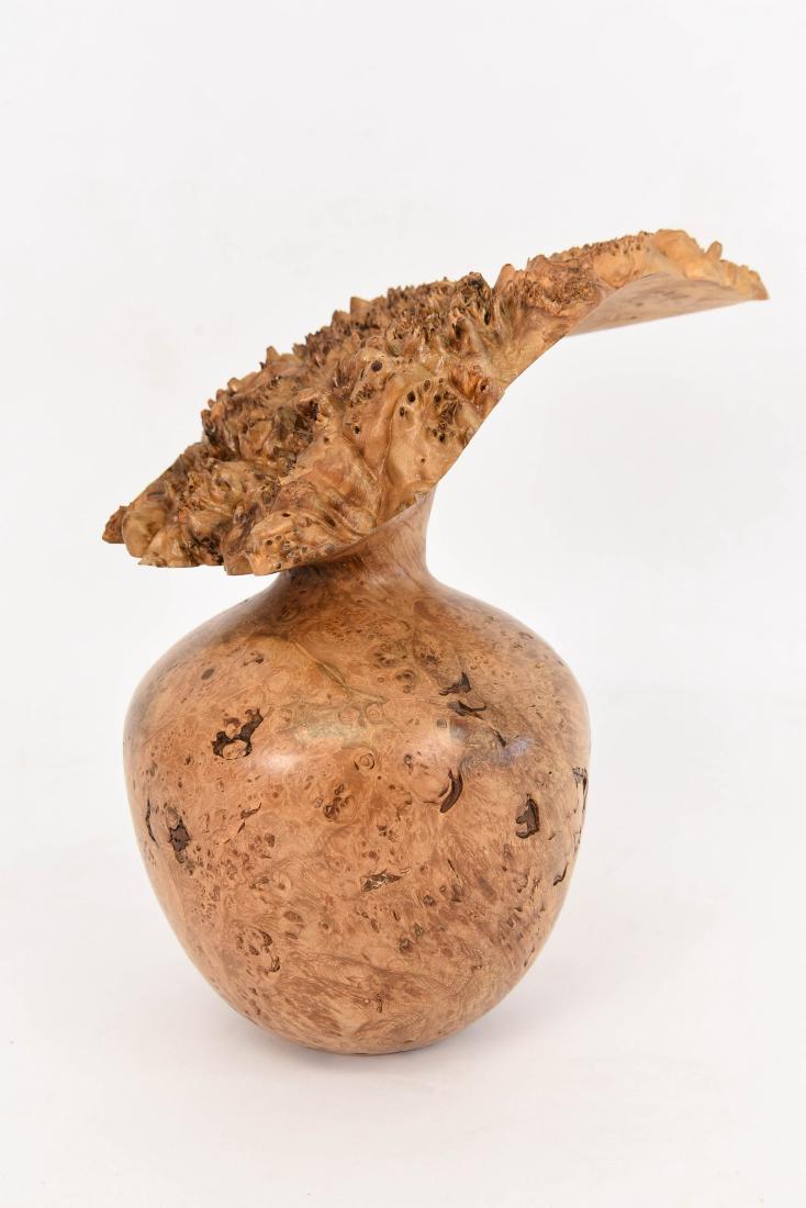 ROD CRONKITE MAPLE BURL WOOD VASE (1 of 8)