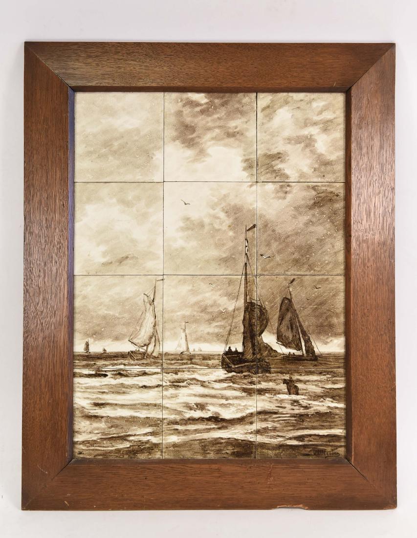 ATTR. HENDRIK WILLEM MESDAG PAINTED TILE ART (1 of 10)