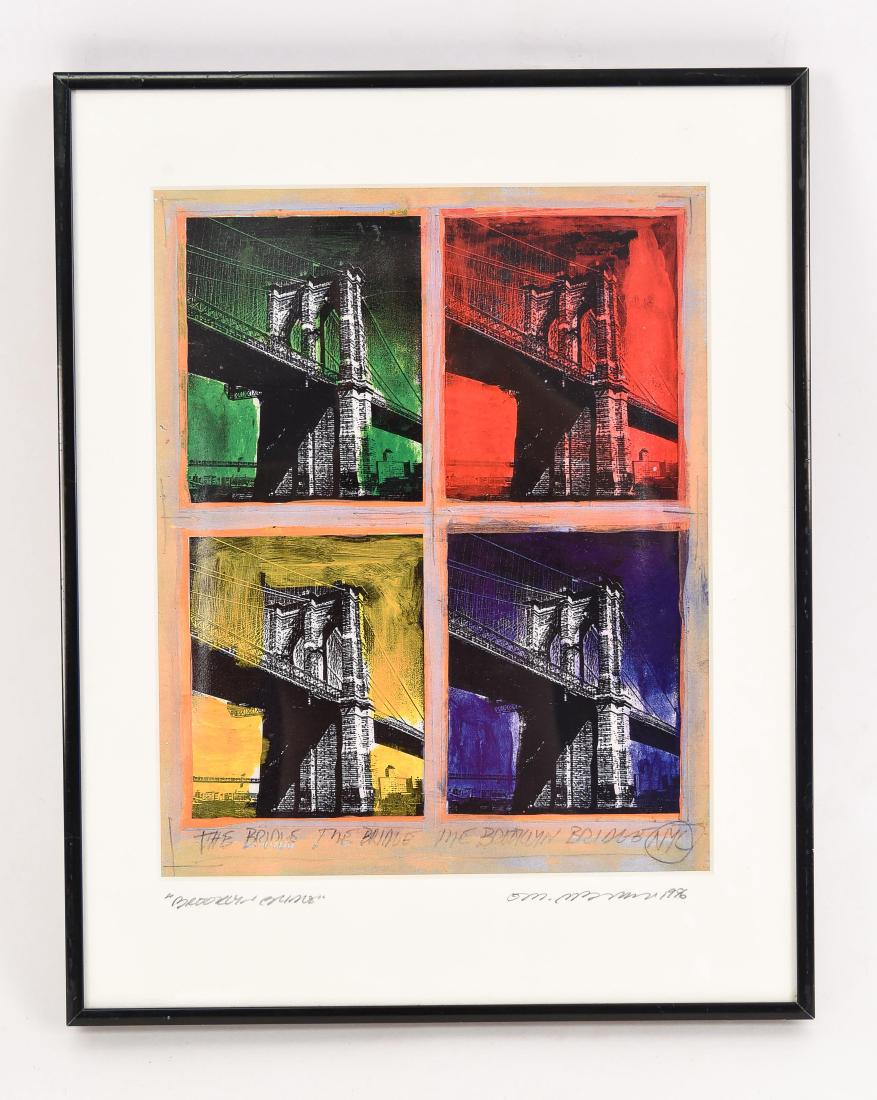 SIGNED PRINT "BROOKLYN BRIDGE" (1 of 6)