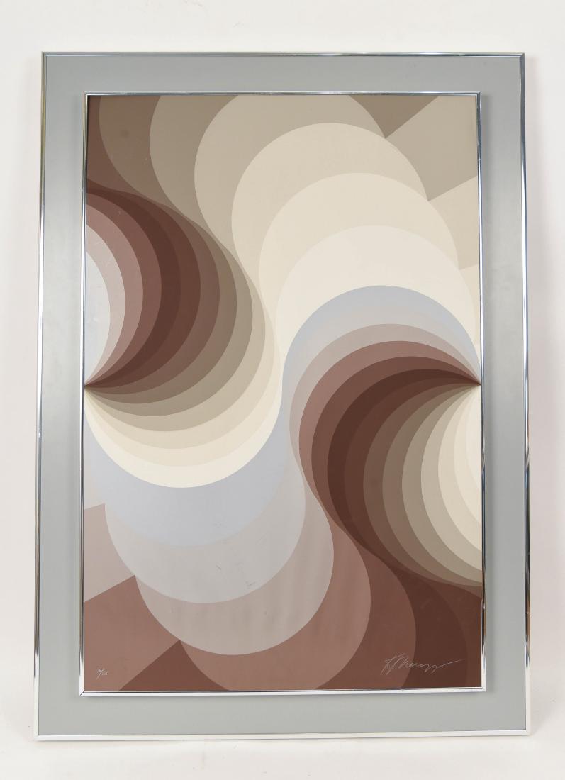 SIGNED GEOMETRIC ABSTRACT PRINT (1 of 10)