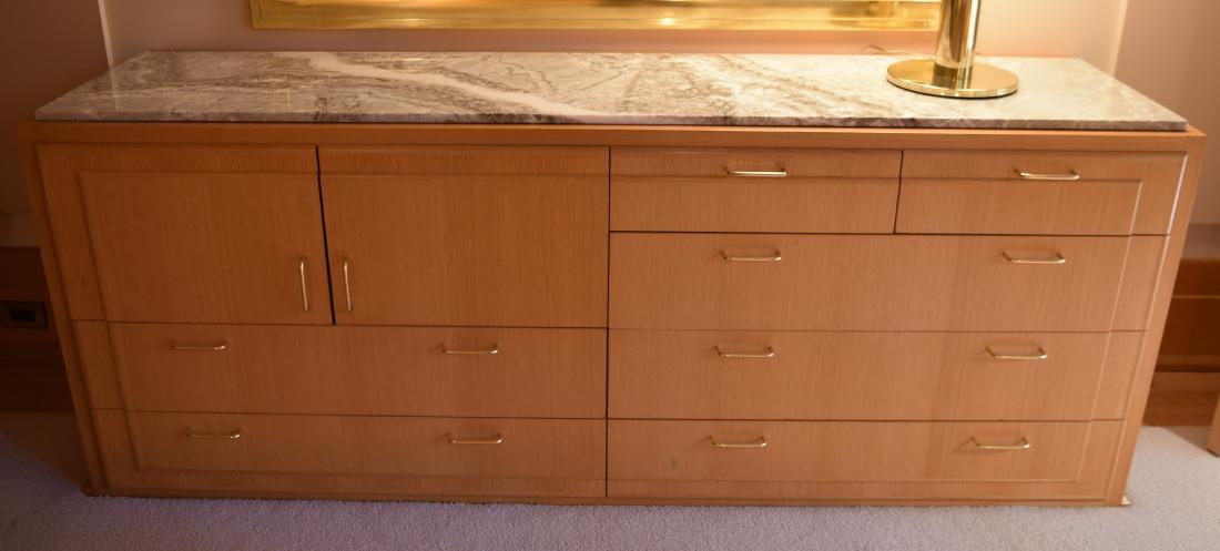 WARREN PLATNER MARBLE TOP CHEST OF DRAWERS (1 of 5)