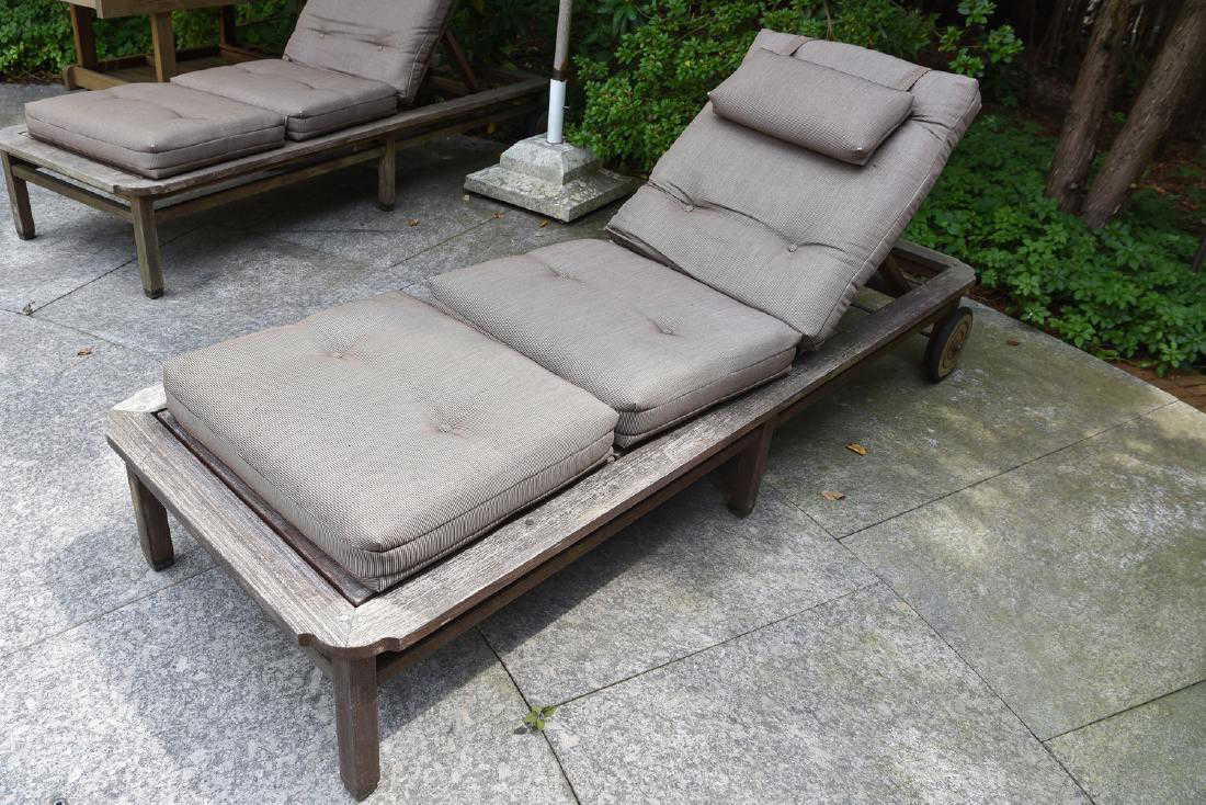3 Giati Teak Outdoor Lounge Chairs 3 Giati Teak Outdoor Lounge Chairs