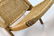 HANS WEGNER STYLE WOVEN ROPE FOLDING CHAIR - 4