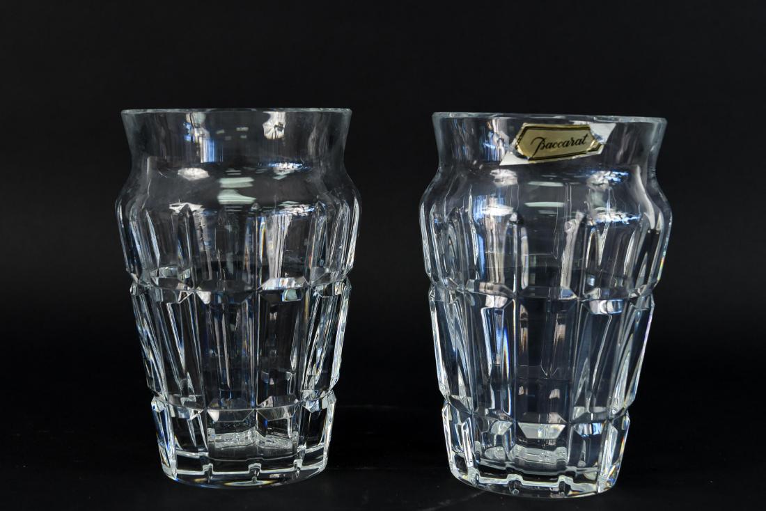 PAIR OF BACCARAT CRYSTAL VASES (1 of 3)