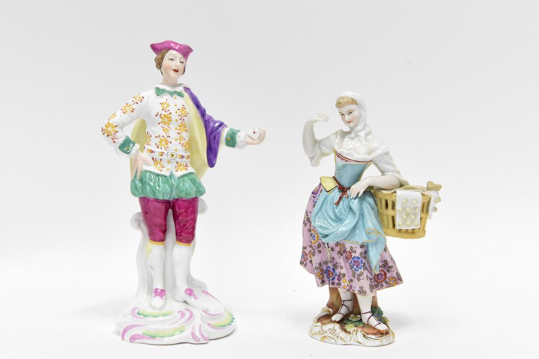 (2) PORCELAIN FIGURES INCL. VIENNA & CHELSEA DERBY (1 of 9)