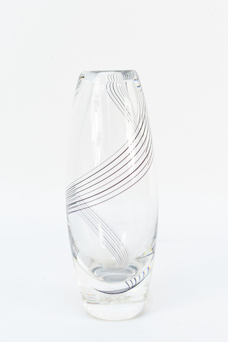 VICKE LINDSTRAND KOSTA SWEDEN SIGNED CRYSTAL VASE (1 of 4)
