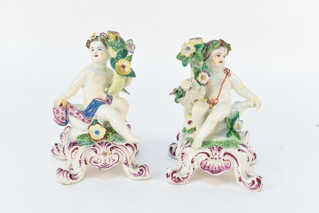 (2) SMALL PORCELAIN CHERUB FIGURES (1 of 4)