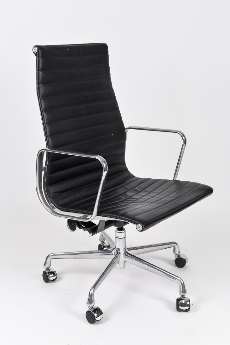 EAMES ALUMINUM GROUP HIGH BACK ARM CHAIR BLACK (1 of 9)