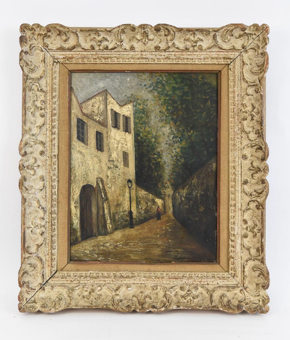 ATTR. MAURICE UTRILLO OIL ON PANEL (1 of 10)