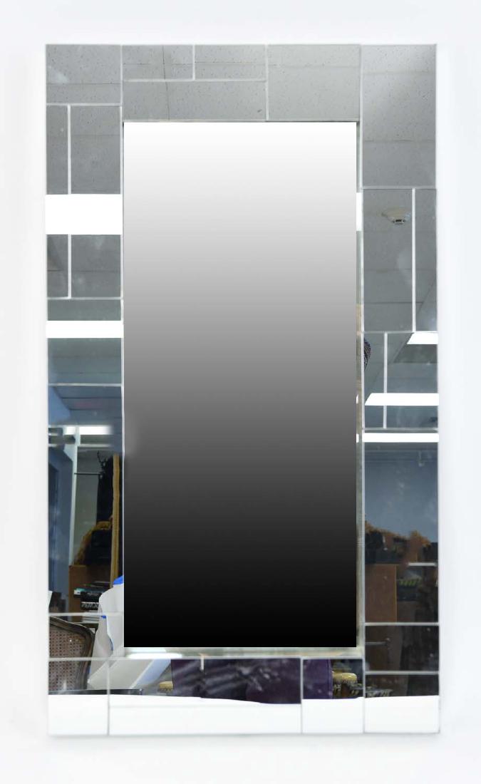 MID CENTURY MIRRORED CITYSCAPE STYLE MIRROR (1 of 8)