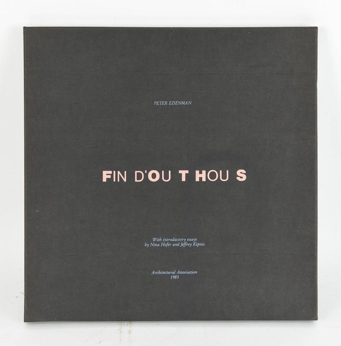 PETER EISENMAN (AMERICAN 1932-): "FIN D' OUT THOUS " - PORTFOLIO BY Peter Eisenman Dimensions: H .75" x W 12.5" x D 12.5" Condition: Showing very light signs of use.