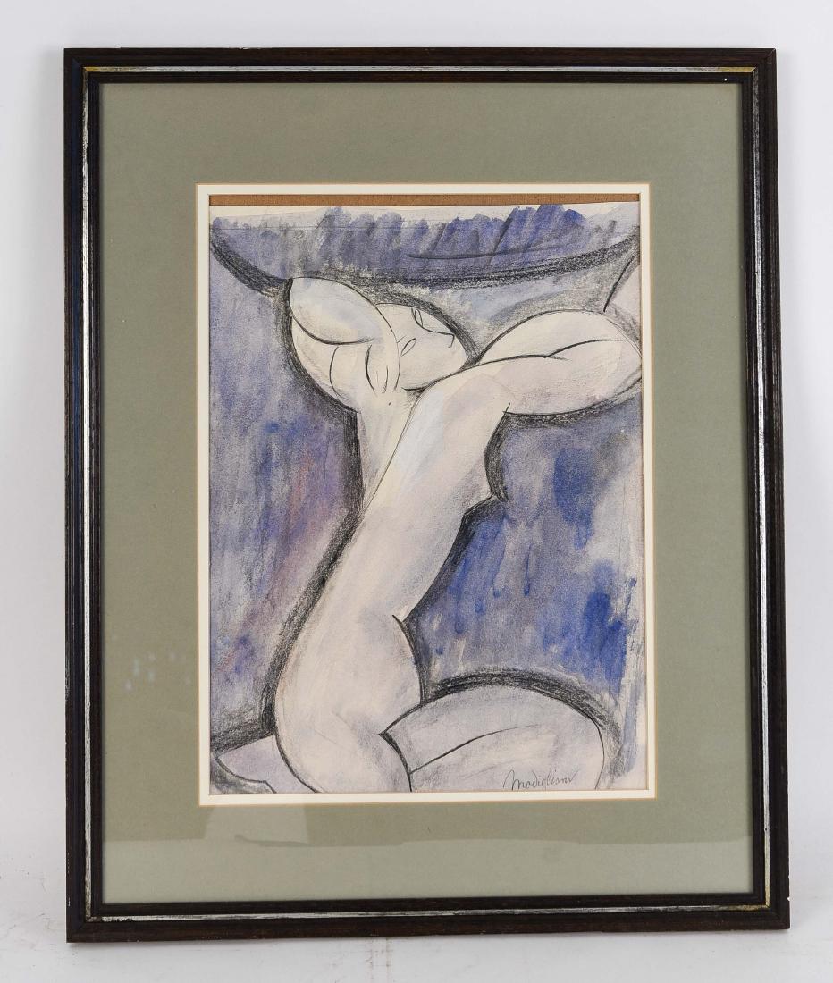 WATERCOLOR AFTER AMEDEO MODIGLIANI (1 of 9)