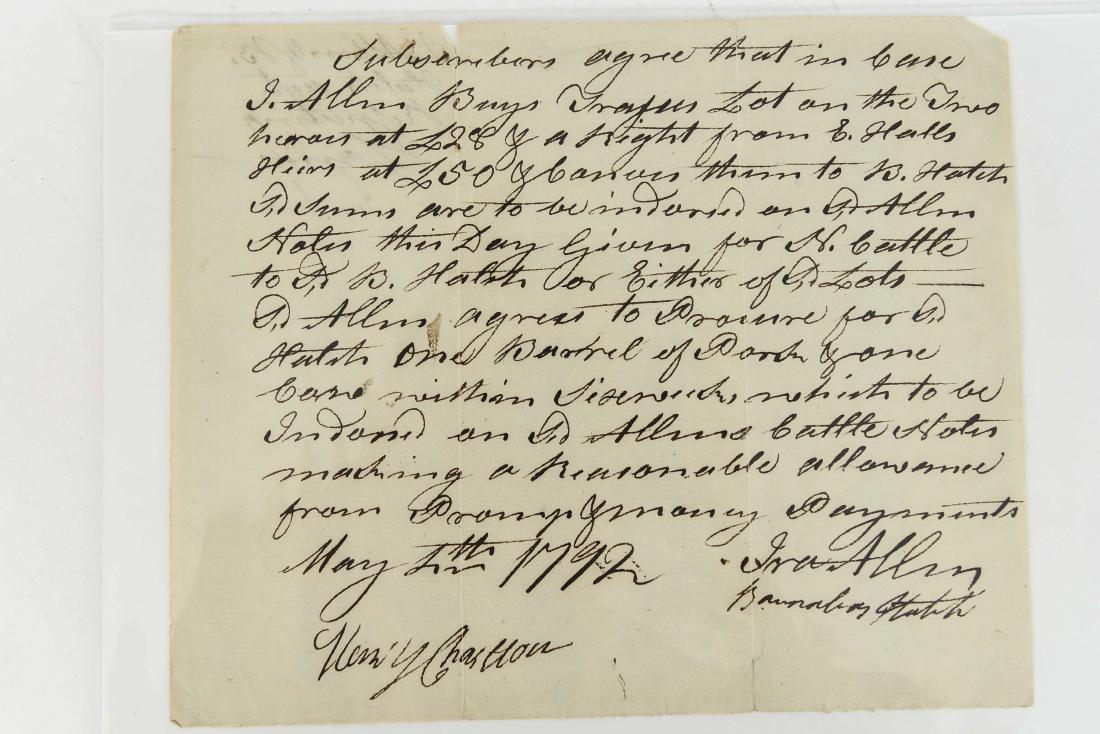 A PROCUREMENT AGREEMENT WITH IRA ALLEN SIGNATURE (1 of 6)