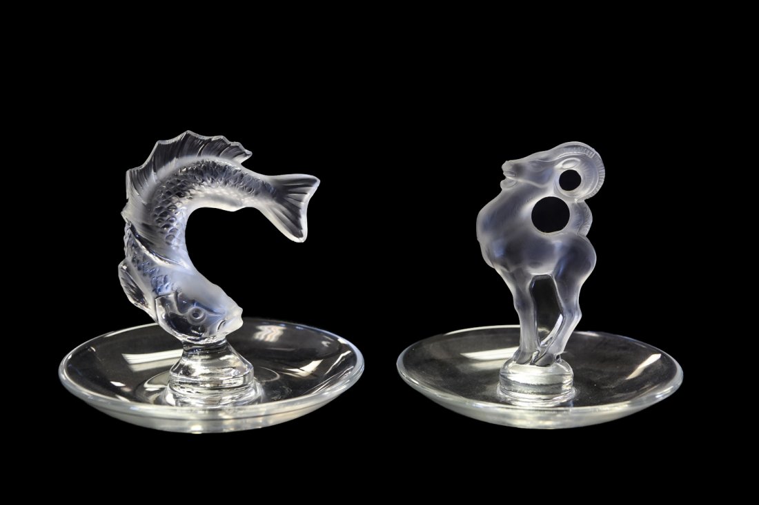 GROUPING OF (2) LALIQUE FIGURES (1 of 8)