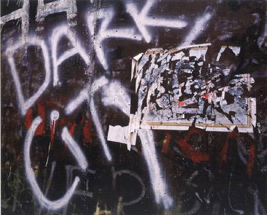 LELAND RICE (AMERICAN 1940-): "Dark City (diptych)". Cibachrome print. 2/6. Dimensions: H 44 1/8" x W 104 7/8" CRICELE014 / C