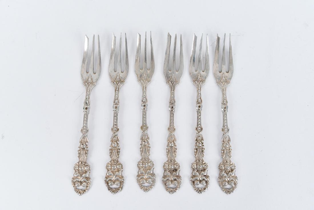 (6) .800 SILVER PUTTI FORKS (1 of 7)