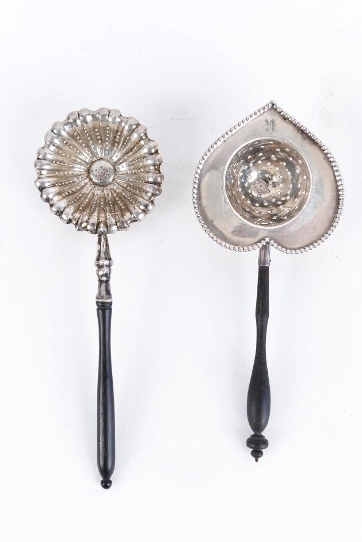 (2) STERLING SILVER TEA STRAINERS (1 of 8)