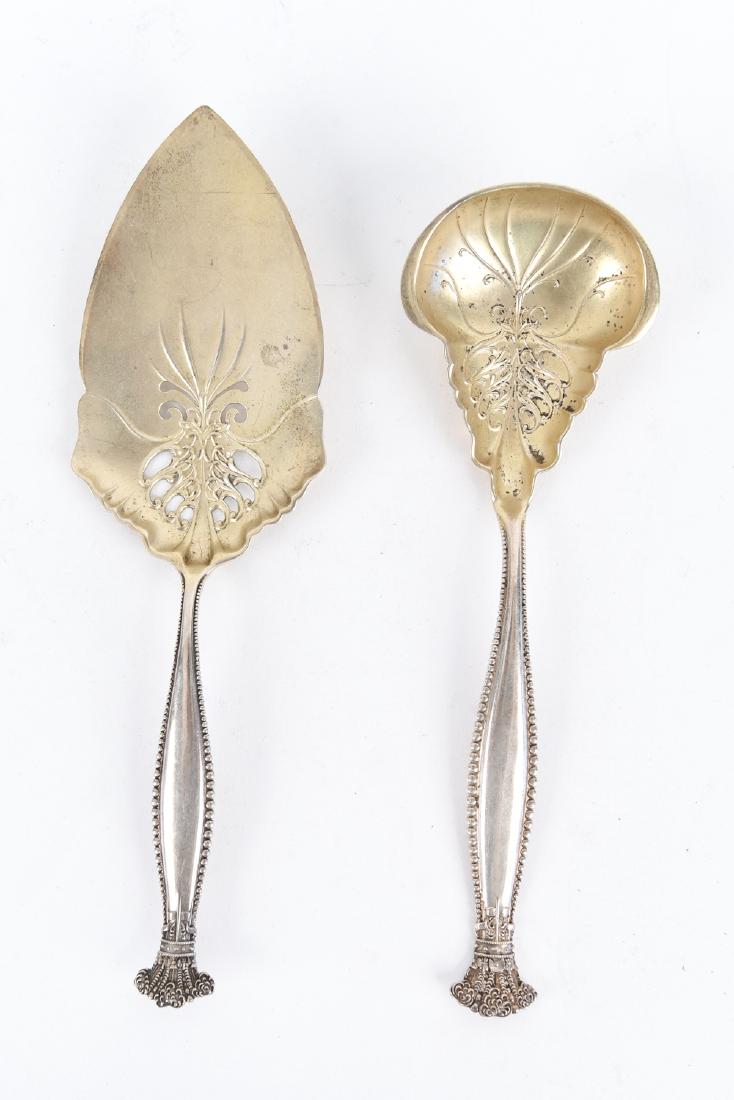 SHIEBLER STERLING SILVER SERVING SET (1 of 10)