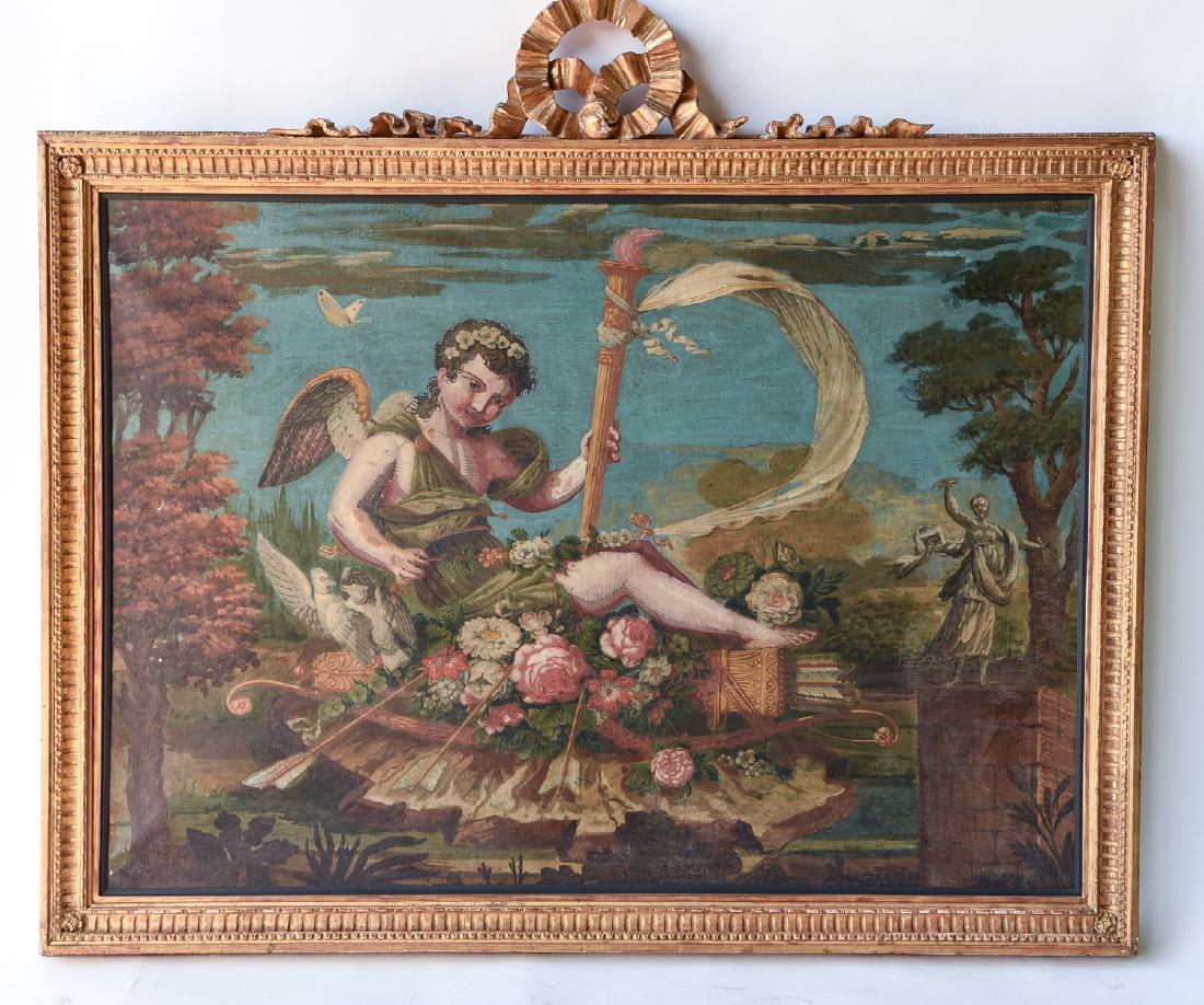 18TH C. CONTINENTAL WALLPAPER FRAGMENT (1 of 10)