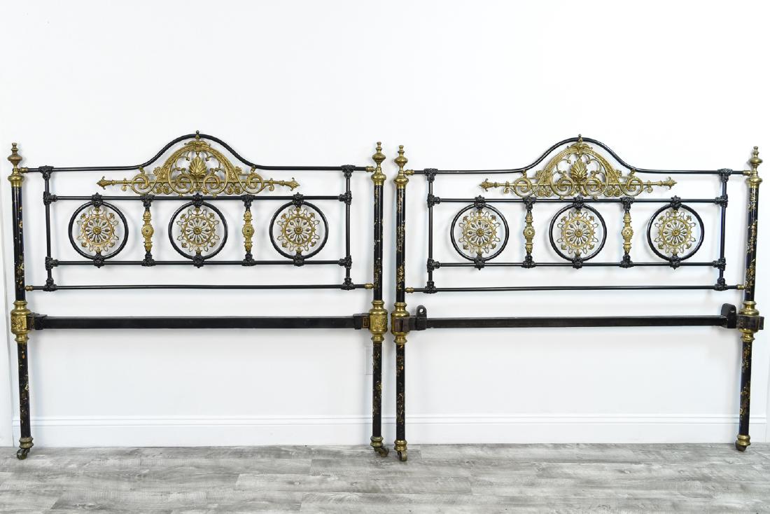 PAINT DECORATED IRON BED (1 of 13)
