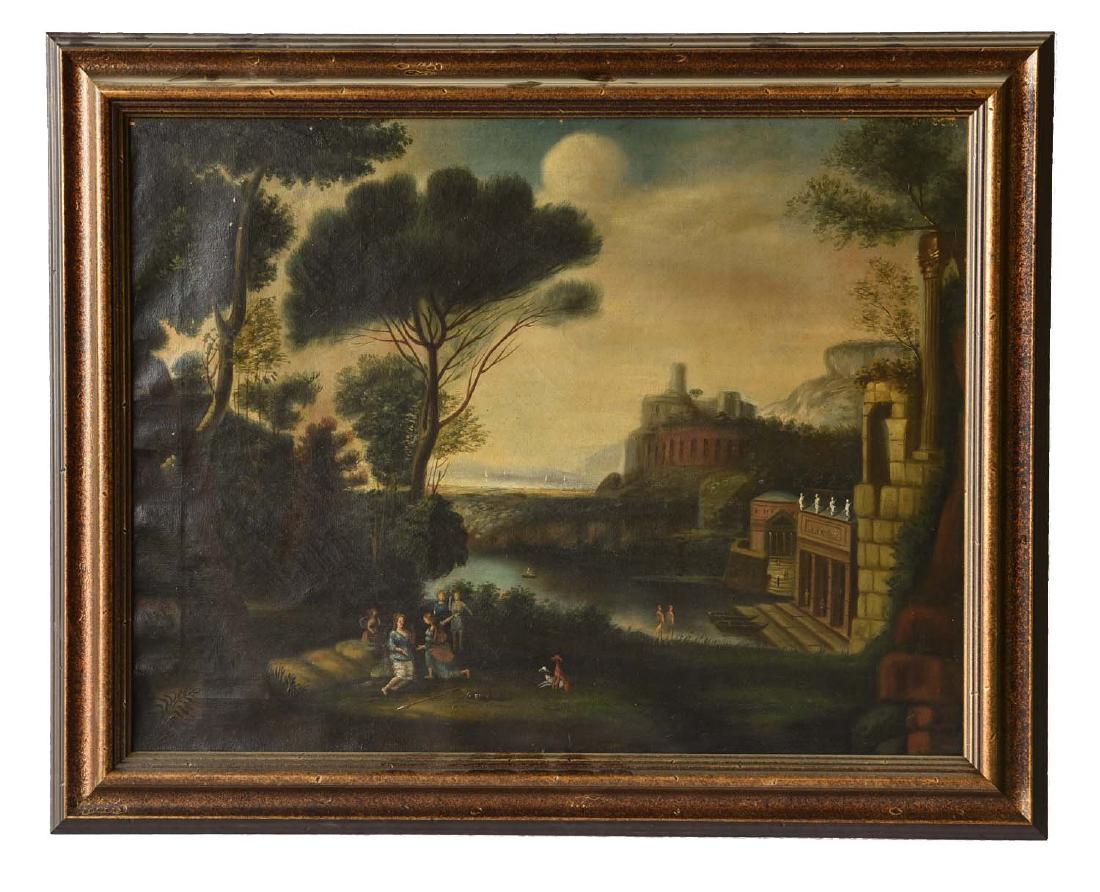 19TH C. CONTINENTAL LANDSCAPE PAINTING (1 of 10)