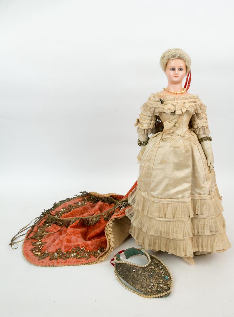 19TH C. POURED WAX DOLL (1 of 11)