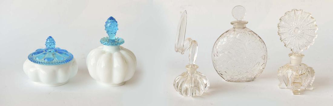 PERFUME BOTTLE GROUPING,C.1900/1930's (1 of 11)