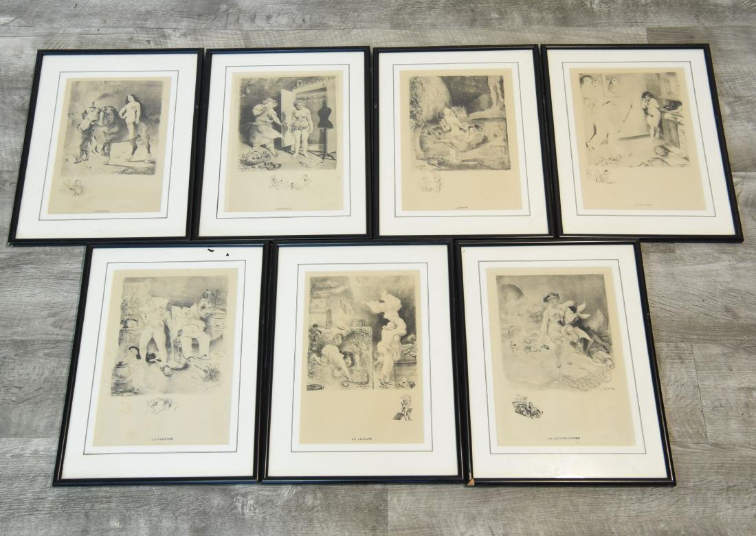 ADOLPHE WILLETTE (FRENCH 1857-1926) (1 of 6)