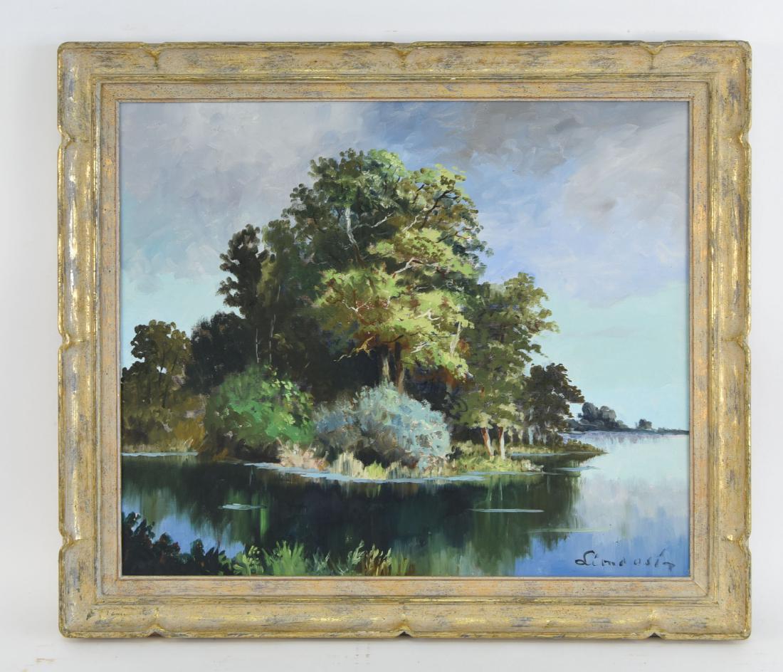 FRENCH LANDSCAPE PAINTING,1956 O/C (1 of 9)