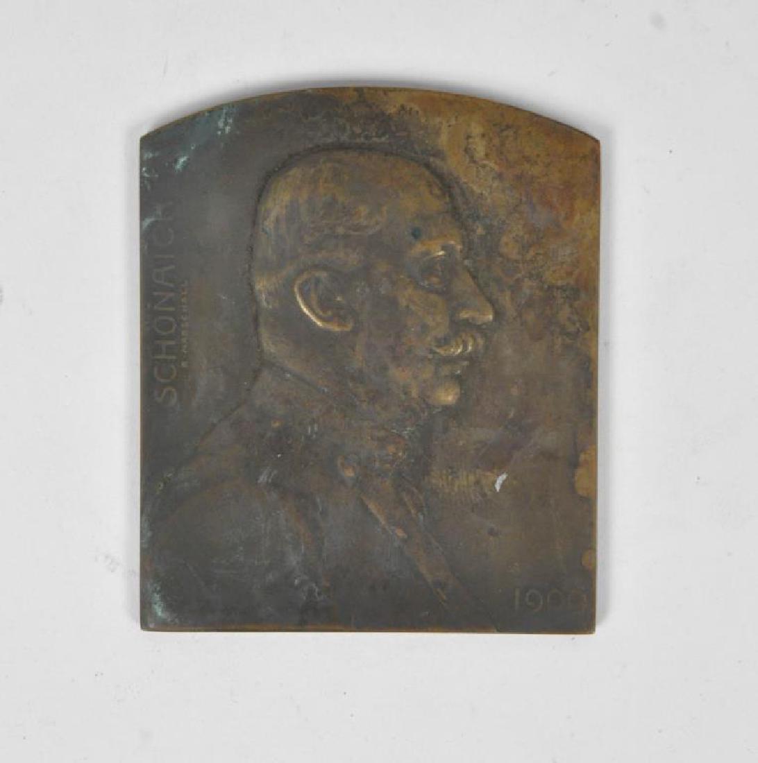 1909 SCHONAICH BRONZE PLAQUETTE (1 of 8)