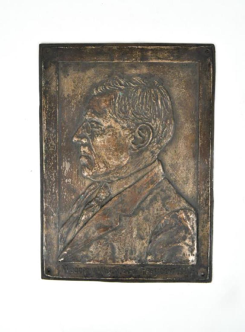 WOODROW WILSON 1912 LOW RELIEF PLAQUETTE (1 of 6)