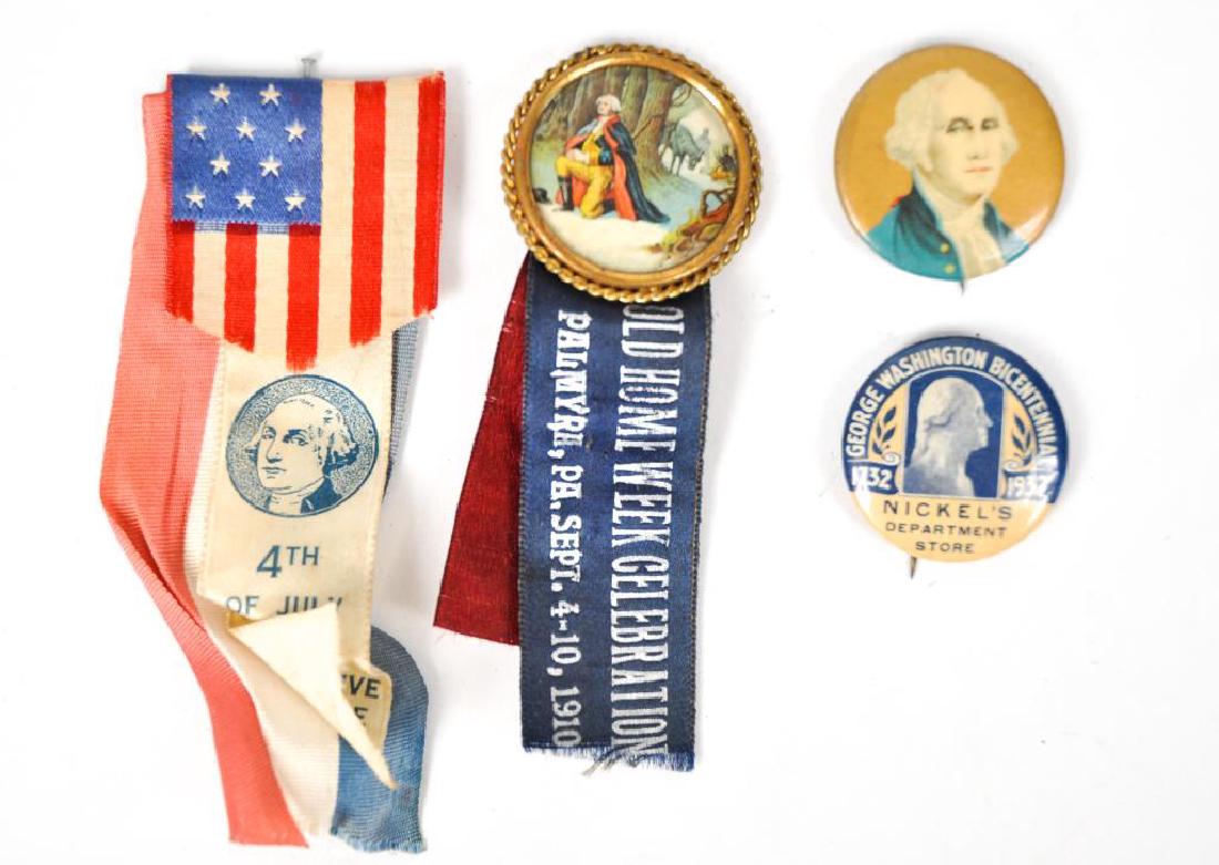 GEORGE WASHINGTON PINBACK BUTTON GROUP (1 of 8)