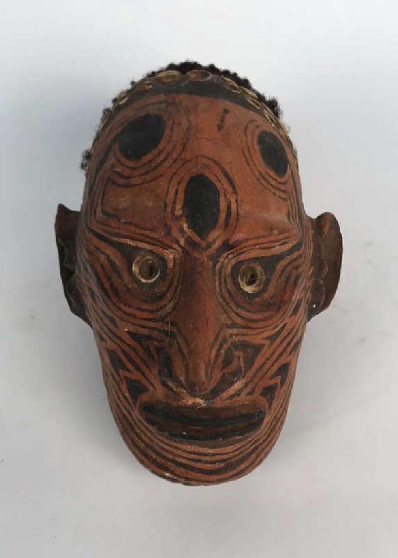 SEPIK PAPUA NEW GUINEA OVER MOLDED HUMAN SKULL (1 of 8)