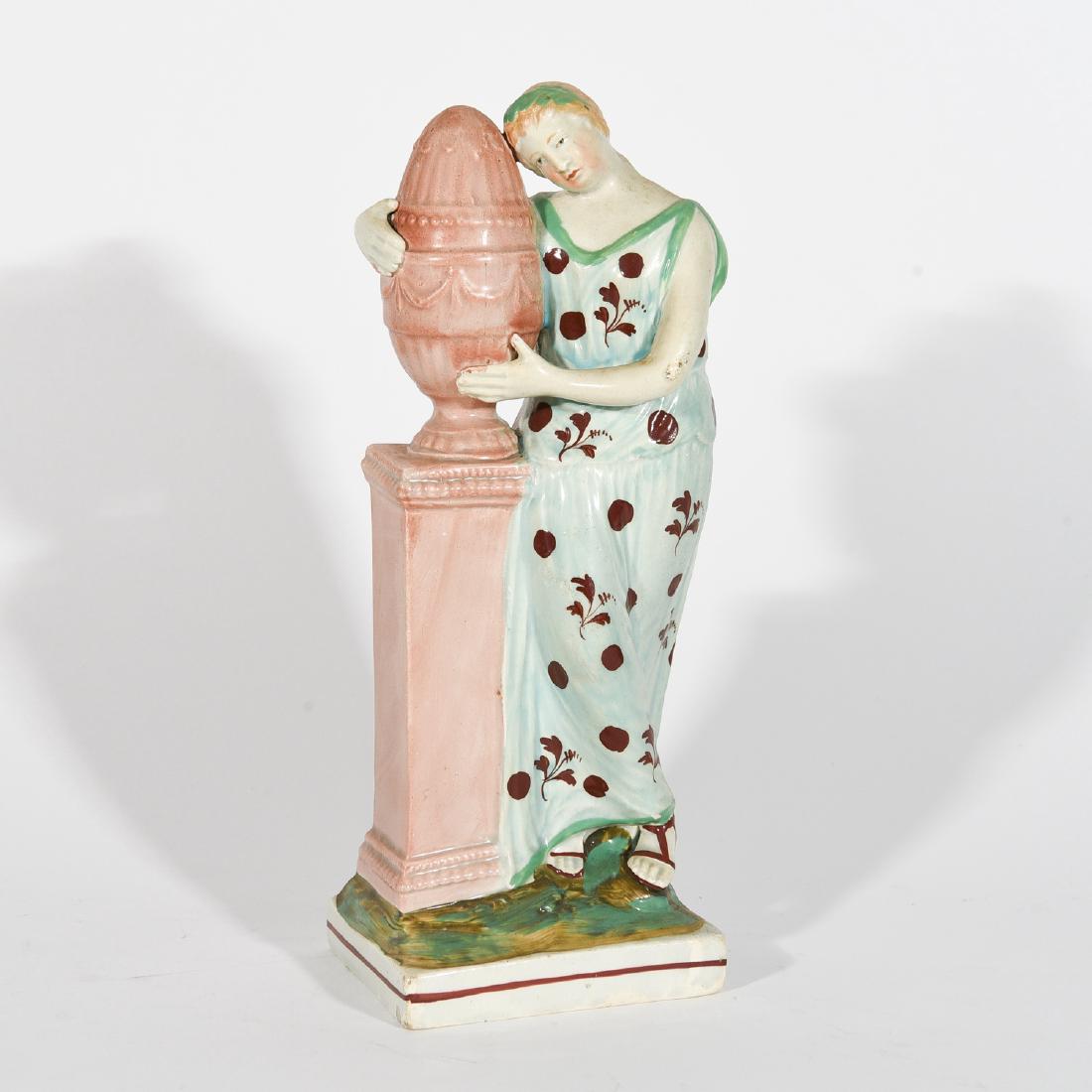 PORCELAIN PAINTED FIGURE, C.1800 (1 of 7)