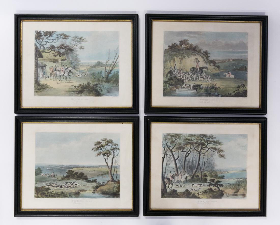 (4) ENGLISH HUNTING PRINTS (1 of 8)