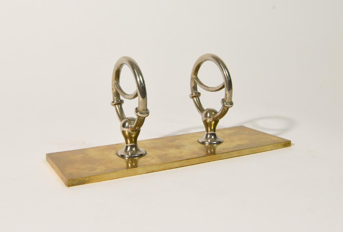 HERMES BRASS & SILVERPLATE PEN TRAY (1 of 7)