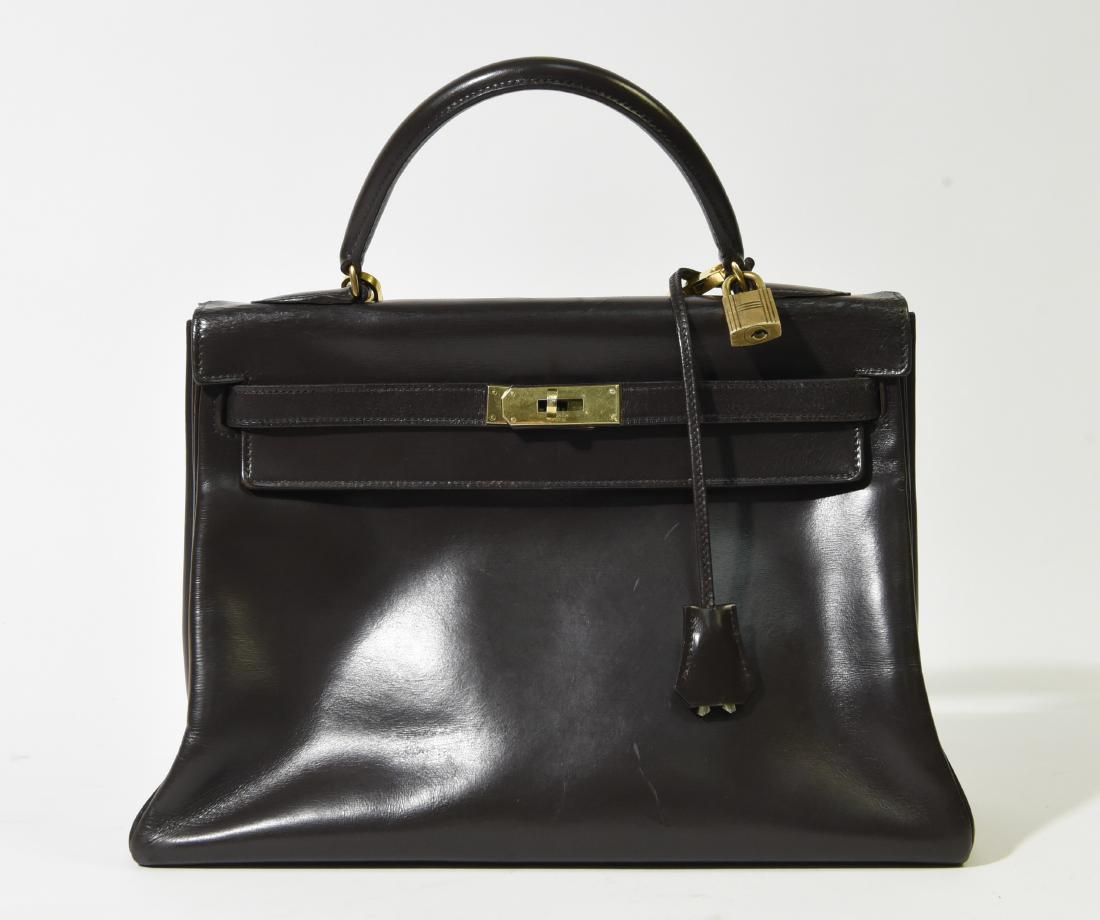 VINTAGE HERMES KELLY LEATHER HANDBAG (1 of 10)