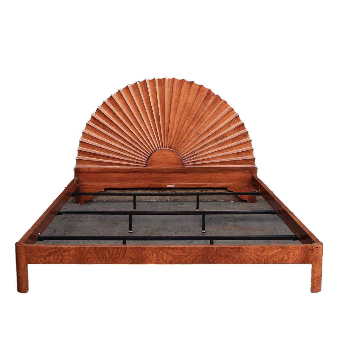 ART DECO SCALLOPED SUNBURST BED FRAME (1 of 10)
