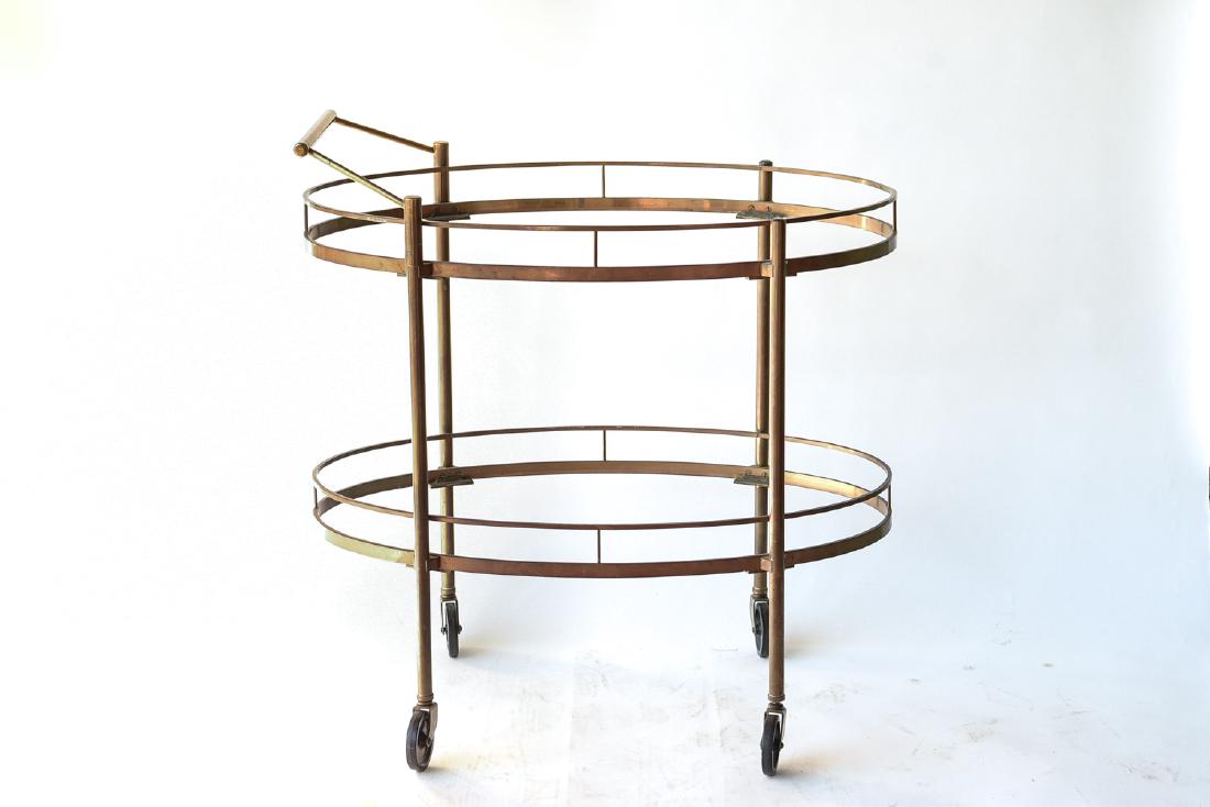 MID-CENTURY BRASS BAR CART (1 of 10)