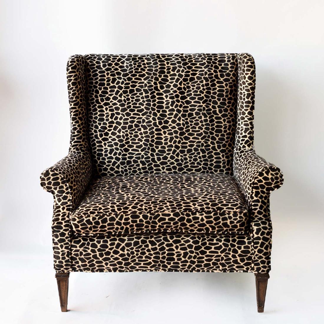 DOWN FILLED GIRAFFE PRINT OVERSIZED CHAIR (1 of 10)