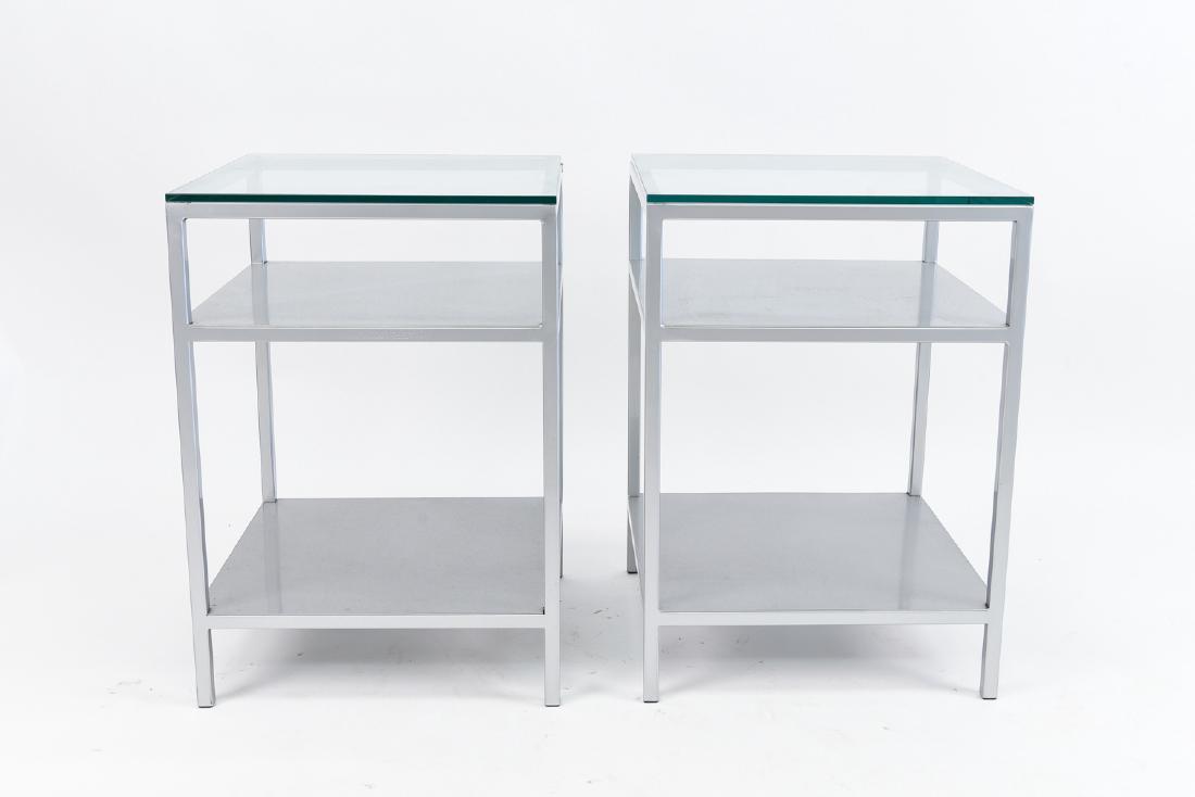PAIR OF CONTEMPORARY SIDE TABLES (1 of 9)